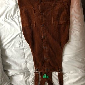 Corduroy overall dress